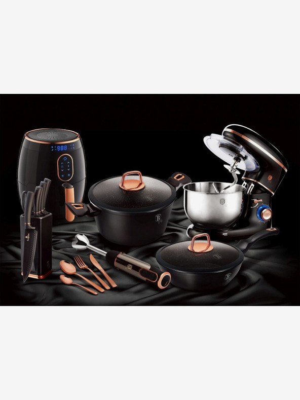 Berlingerhaus Pekáč s poklicí s mramorovým povrchem 28 cm Black Rose Collection BERLINGERHAUS