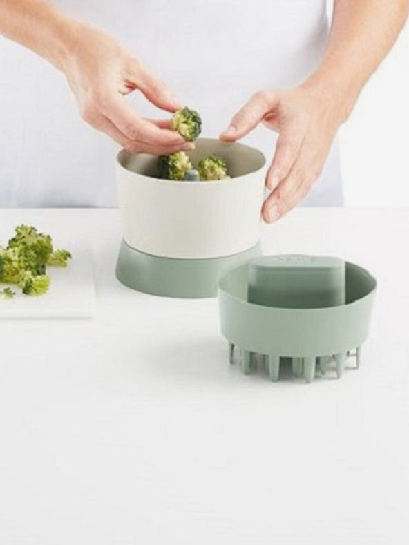 Lékué Bílo-zelený kráječ na brokolici a květák Lékué