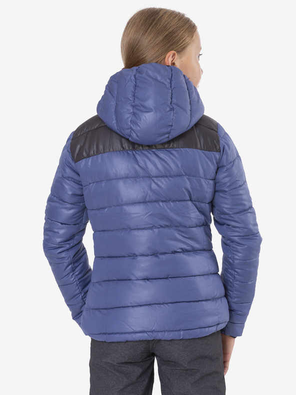 Sam 73 Černo-modrá holčičí prošívaná zimní bunda s kapucí SAM 73 Eloise