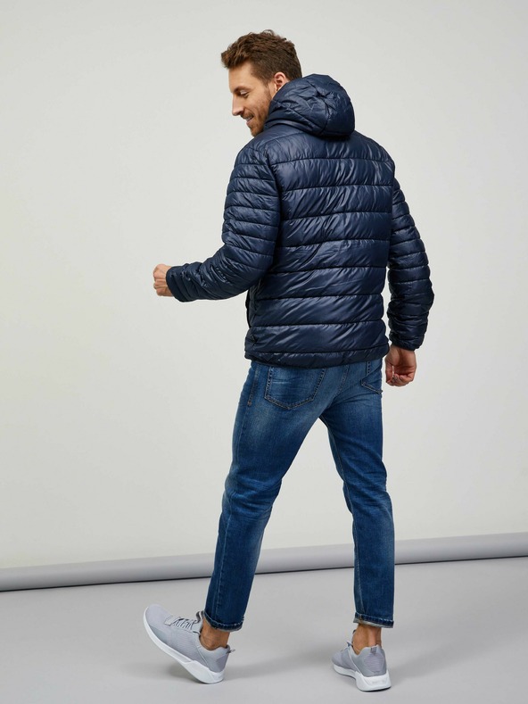 Sam 73 Tmavě modrá pánská prošívaná bunda Sam 73