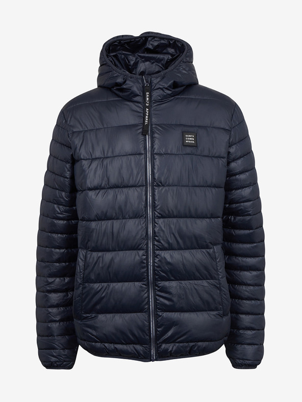 Sam 73 Tmavě modrá pánská prošívaná bunda Sam 73