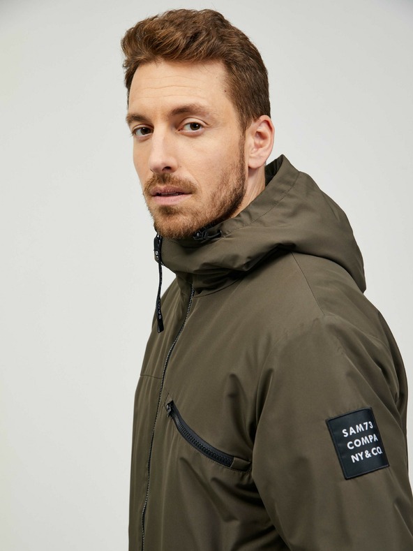 Sam 73 Khaki pánský kabát SAM 73 Cyril