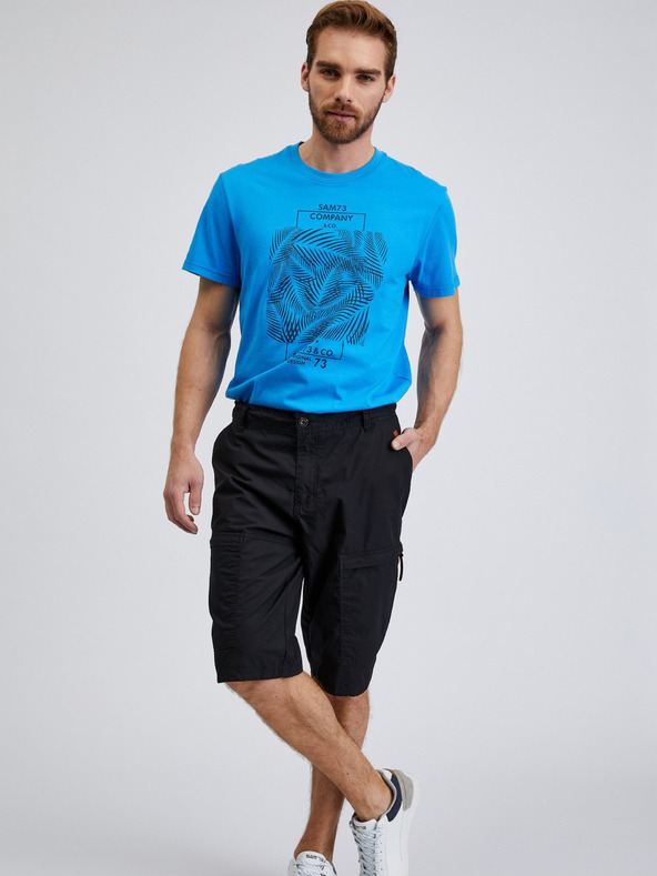 Sam 73 Černé pánské kraťasy SAM73 Cygnus