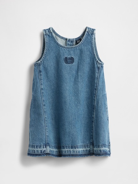 GAP Baby chambray šaty UltraSoft Americana GAP