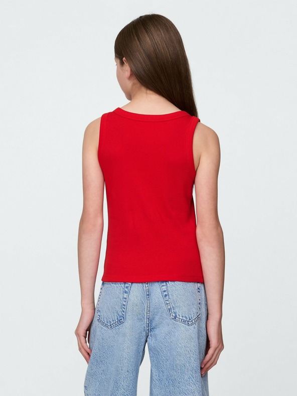 GAP Dětské žebrované tílko s logem GAP