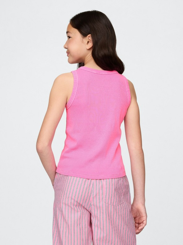 GAP Dětské žebrované tílko s logem GAP