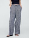 GAP Lněné kalhoty Wide-Leg GAP