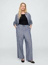 GAP Lněné kalhoty Wide-Leg GAP