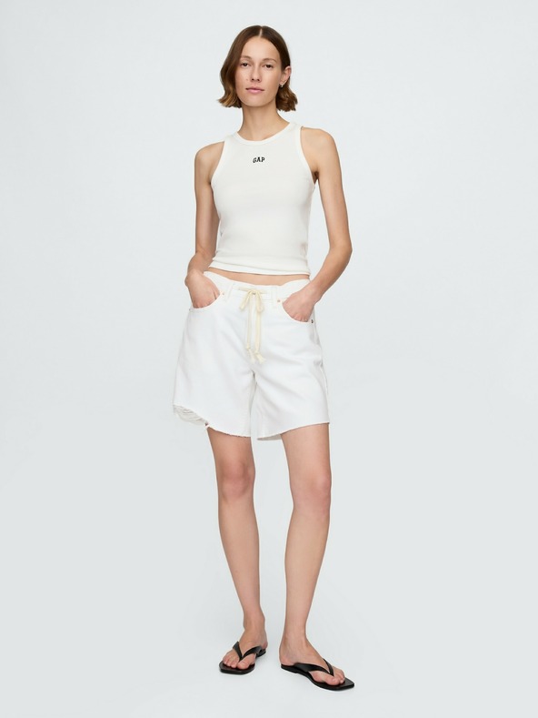 GAP Žebrovaný top s logem Americana GAP