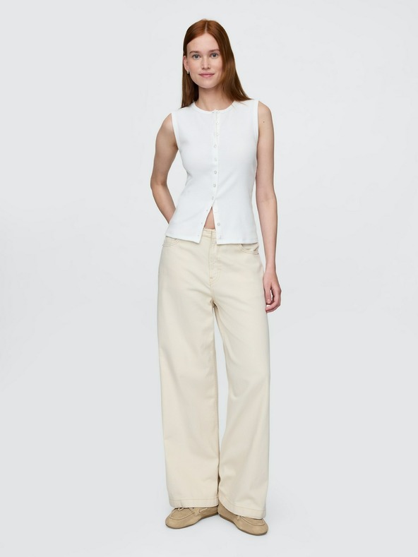 GAP Žebrovaná kardiganová vesta GAP