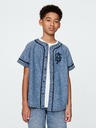 GAP Dětská džínová košile Baseball Americana GAP