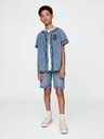 GAP Dětská džínová košile Baseball Americana GAP