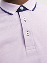 Jack & Jones Světle růžové pánské polo tričko Jack & Jones