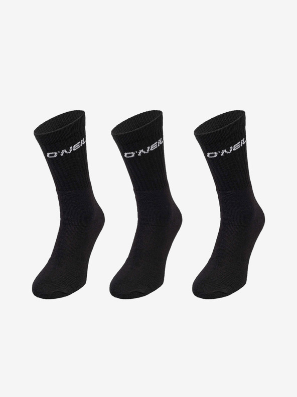 O'Neill Sada tří párů ponožek v černé barvě O'Neill Sportsocks 3P