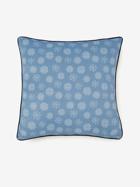 HIP 48 x 48 cm - Modrý oboustranný polštář s motivem HIP Phalini