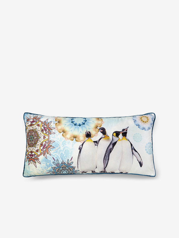 HIP 30 x 60 cm - Světle modrý oboustranný polštář s motivem HIP Pinga