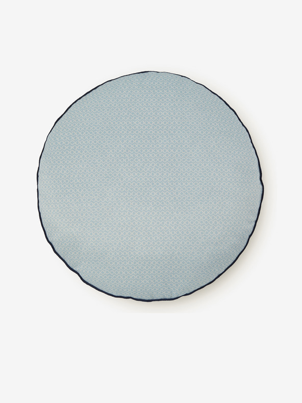 HIP Průměr 55 cm - Světle modrý oboustranný polštář s motivem HIP Rachna