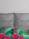 HIP Šedé vzorované oboustranné povlečení HIP Thirze 140 x 200 cm -