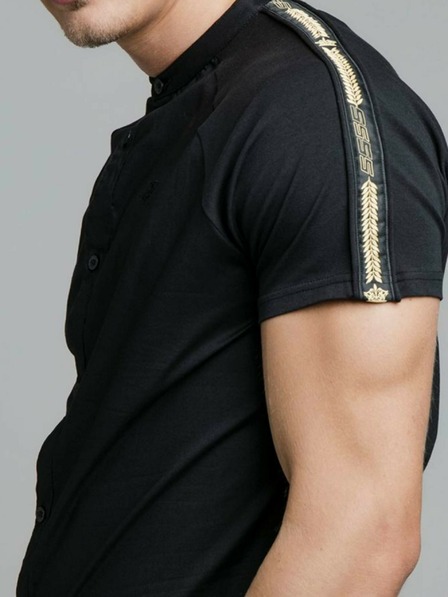 Siksilk Černé pánské tričko SikSilk