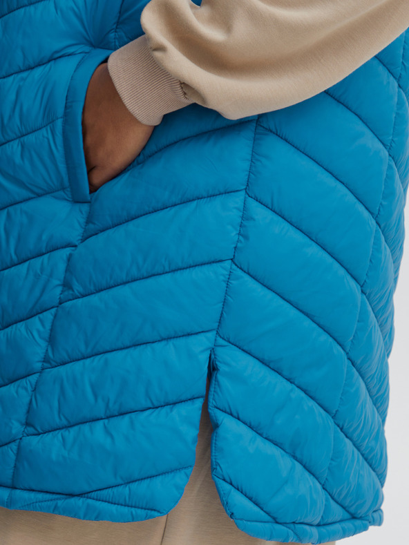 Fransa Modrá dámská prošívaná vesta Fransa