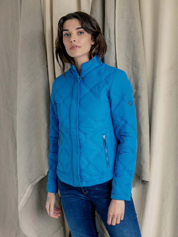 Fransa Modrá dámská prošívaná bunda Fransa