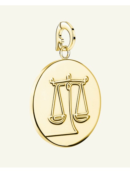 Rosefield Rosefield přívěsek zlaté barvy Zodiac Coin Váhy