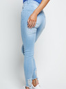 Siksilk Modré dámské džíny - JEANS SKINNY DISTRESSED