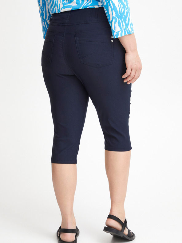 Fransa Tmavě modré dámské tříčtvrteční kalhoty Fransa