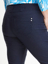 Fransa Tmavě modré dámské tříčtvrteční kalhoty Fransa