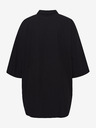 Fransa Černá košile s prodlouženou zadní částí Fransa