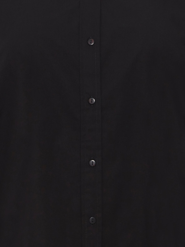 Fransa Černá košile s prodlouženou zadní částí Fransa