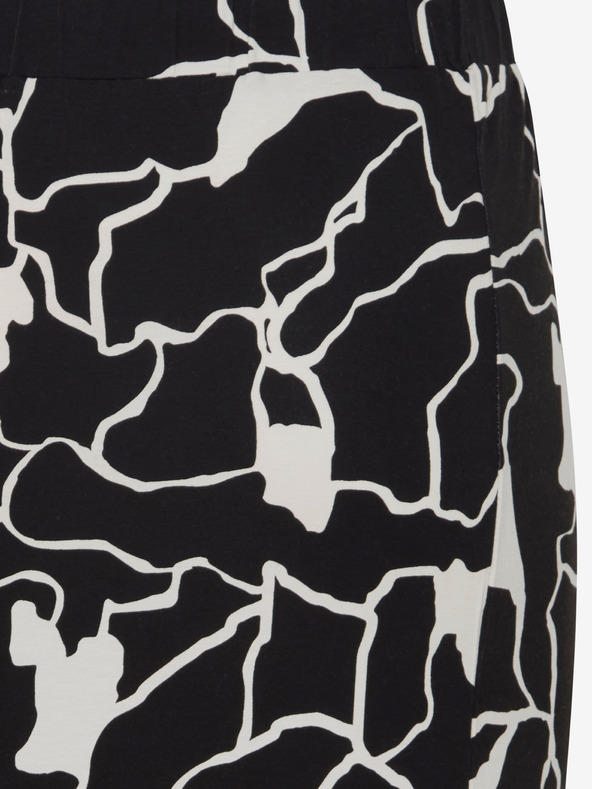 Fransa Bílo-černá dámská vzorovaná midi sukně Fransa