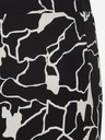 Fransa Bílo-černá dámská vzorovaná midi sukně Fransa
