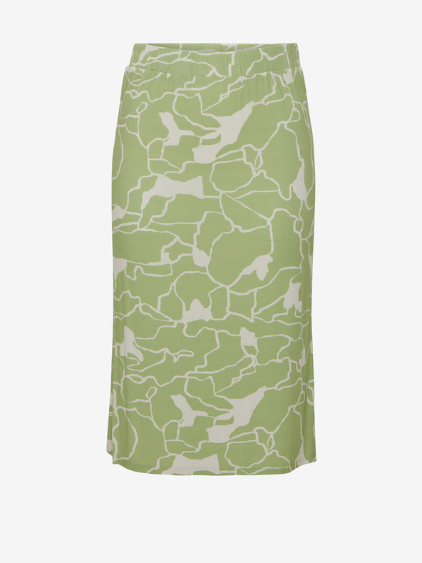 Fransa Bílo-zelená dámská vzorovaná midi sukně Fransa