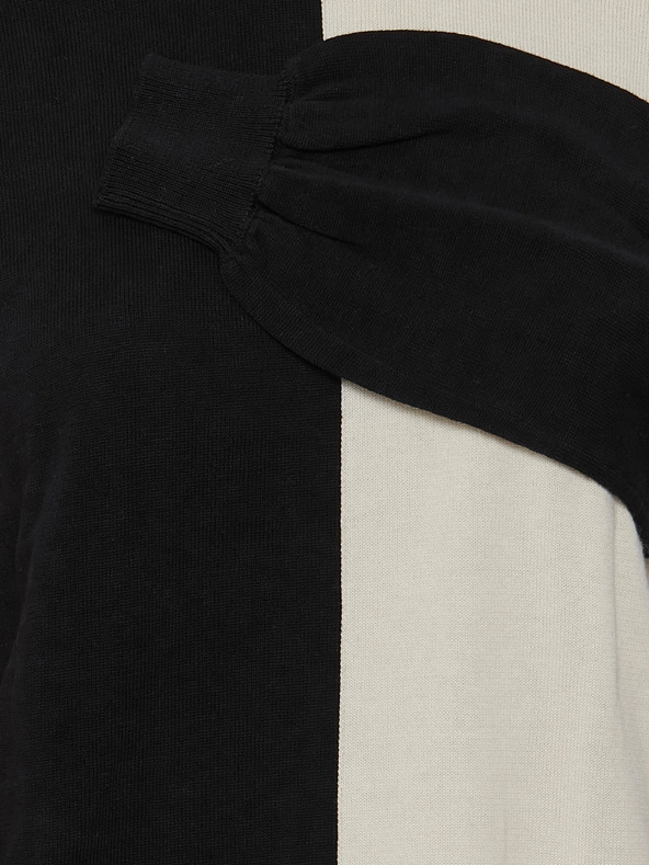 Fransa Krémovo-černý dámský svetr Fransa