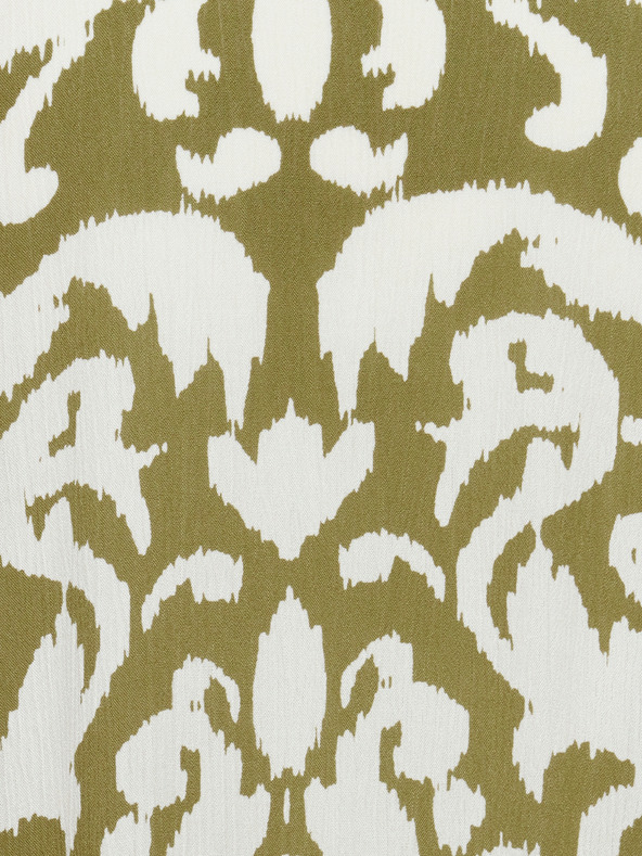 Fransa Bílo-khaki dámské vzorované šaty Fransa