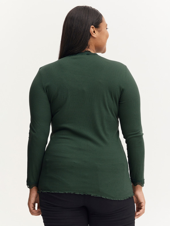 Fransa Zelené tričko s dlouhým rukávem Fransa