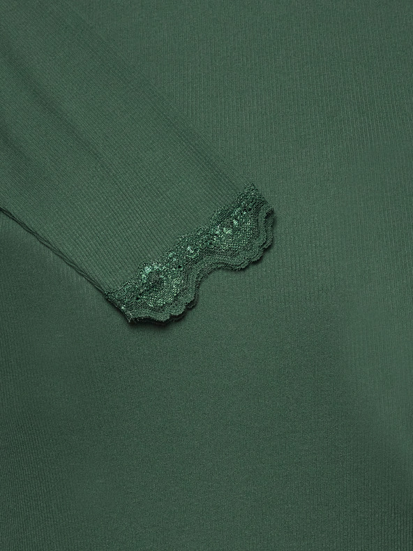 Fransa Zelené tričko s dlouhým rukávem Fransa