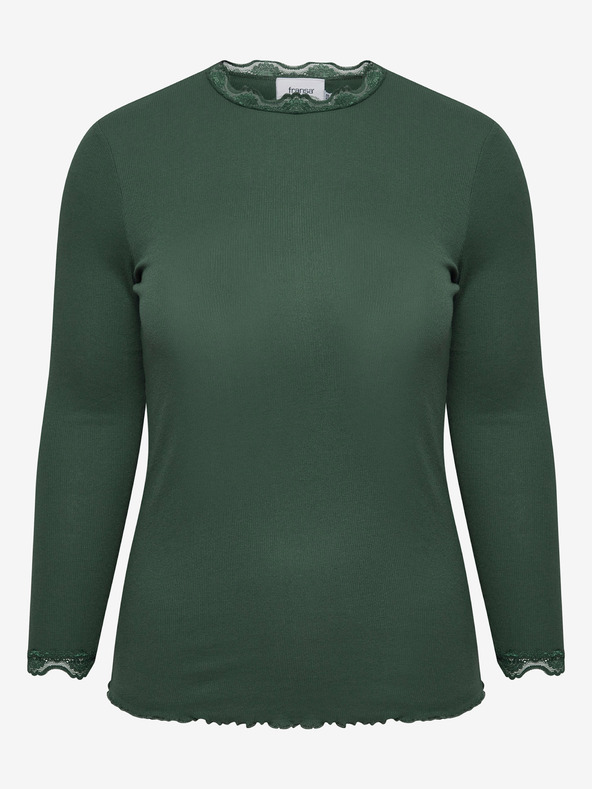 Fransa Zelené tričko s dlouhým rukávem Fransa