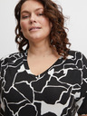 Fransa Bílo-černé dámské vzorované tričko Fransa