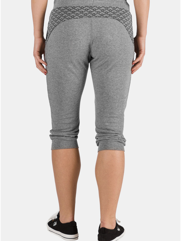Sam 73 Šedé dámské 3/4 tepláky SAM 73